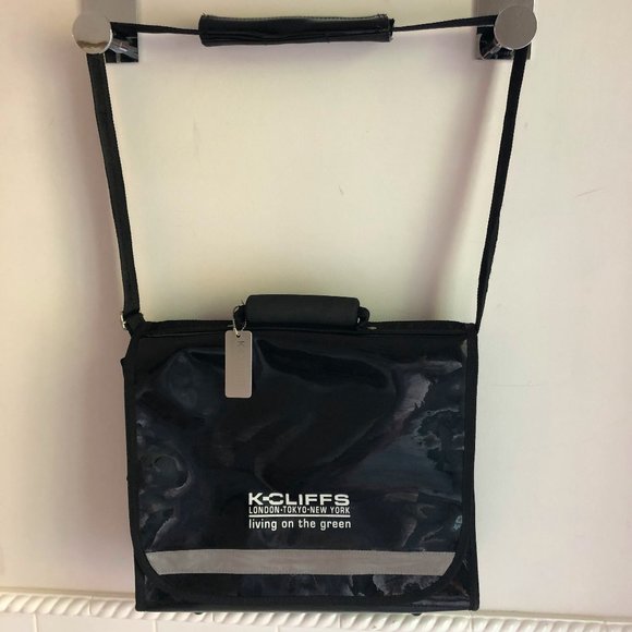 K-Cliffs Faux Patent leather Messager Bag - Picture 1 of 8